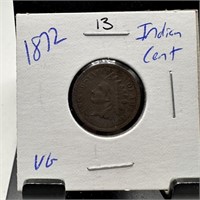 1872 INDIAN HEAD PENNY CENT