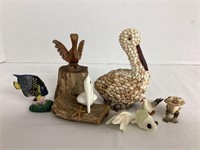 Pelicans, Fish, and Other Figurines