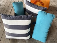 4 patio pillows