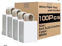 ($40) RACETOP White Paper Bags with Handl