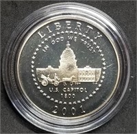2001 US Capitol Proof Half Dollar in Capsule