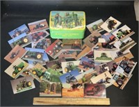 JOHN DEERE COLLECTOR CARDS W/TIN