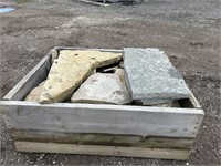 Crate of flag stone