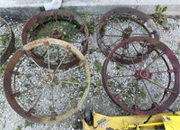 Set of 4 Steel Wheels ( NO SHIPPING)