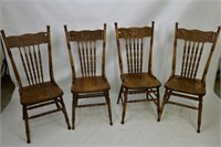 Set of Four Pressback Chairs