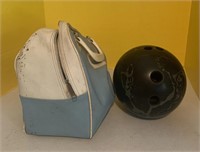 Vintage Bowling Ball w/ Case