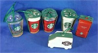 6 Starbucks Coffee collectible Christmas