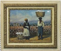 Man & Woman in the Cotton Field