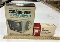 Gaf Pana-Vue zoom viewer w/ transformer 10ft cord