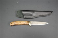 Wood Damaskus Knife