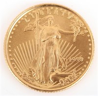 1999 AMERICAN EAGLE 1/10 OZ FINE GOLD COIN