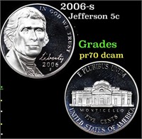 Proof 2006-s Jefferson Nickel 5c Grades GEM++ Proo