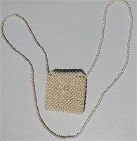 Classic Faux Pearl Purse Perfect For Room Key Debt