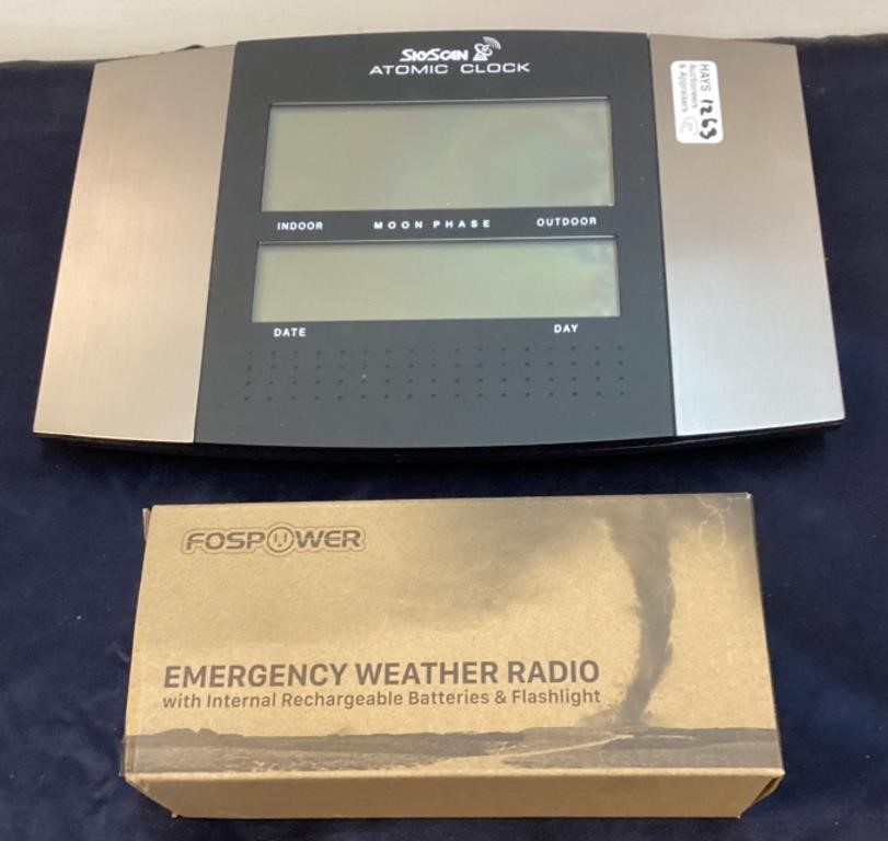 Digital Alarm Clock & Emergency Weather Radio New