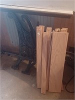 Cast Iron Bench Seat Ends and Replacement Wood w