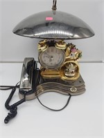 LAMP WITH PHONE AND CLOCK