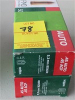 100 rounds  Sellier  & Bellot 45 Auto 230gr