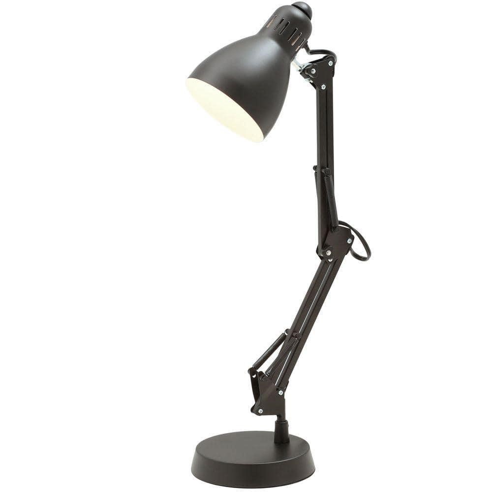 $23  22 in. Matte Black Desk Lamp, Adj. Arm