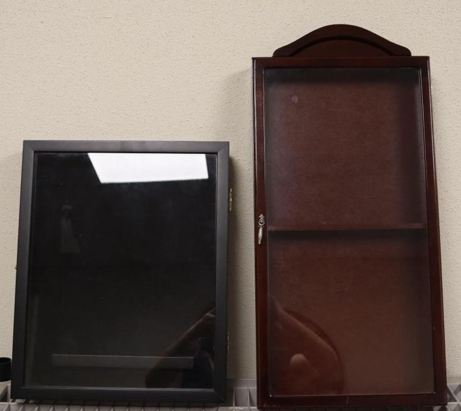 Shadow Box and wall mounted shelf