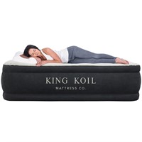 King Koil Pillow Top Plush Queen Air Mattress With