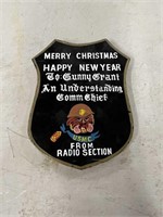 Hand painted USMC Christmas / New Years plaque