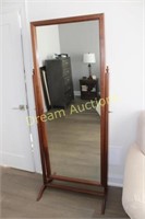 Large Framed Swivel Mirror 27.5x71.5H