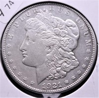 1921 MORGAN DOLLAR XF