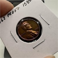 1962 PROOF WHEAT PENNY CENT TONED