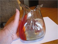 Art Glass Vase Signed R.W. Schultz 72