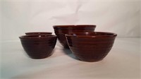 Mar-Crest Brown Mixing Bowl Set