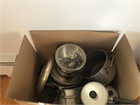 VINTAGE ALUMINUM COOKWARE.  THERE IS A HANDY