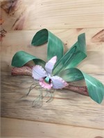 Signed Metal Wall Art - Orchid