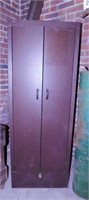 Metal wardrobe utility storage cabinet