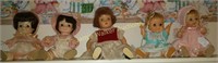 5 Dolls. Effanbee Twins I Am Half Pint Girl 1960