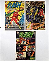 (3) DC FLASH COMICS 12 & 15-CENT ISSUES