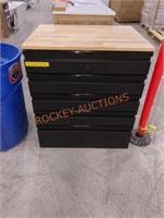 Husky 18-Ga  5-Drawer Black Garage Base Cabinet