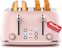 Mueller Retro Toaster 4 Slice with Extra Wide Slot