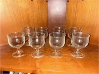 8 wine glasses