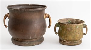 Russian Batashev Brass & Copper Measuring Pots, 2