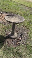 2 pc. Bird Bath Concrete, Pebbles