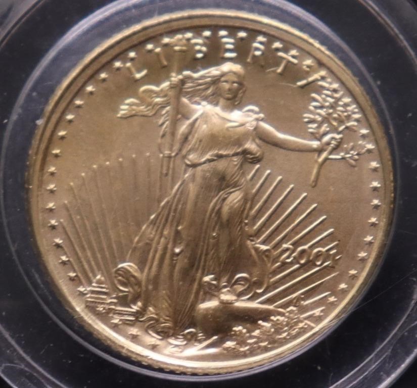 1/10 OZ . GOLD EAGLE GEM