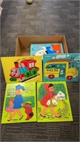 (13) vintage wooden Playskool puzzles