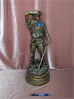 Le Bucheron French Bronze Sculpture