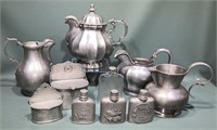 LARGE LOT OF VARIOUS PEWTER PIECES