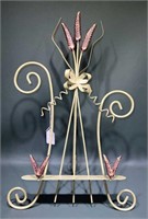 WROUGHT IRON TABLE TOP EASEL