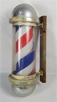 Vtg Plastic Lighted Barber Pole