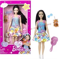 Barbie Renee Doll with Black Hair, Squirrel and