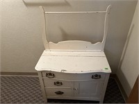 Vintage White Washstand