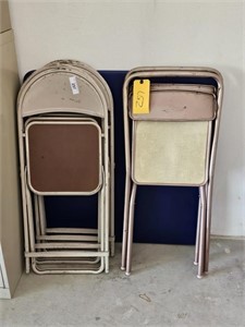CARD TABLE & FOLDING CHAIRS