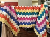 Colorful Hand Stitched Quilt